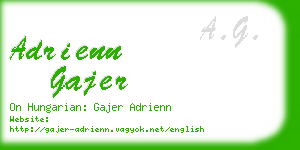 adrienn gajer business card